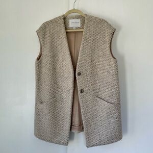 Cocoon Cream Wool Blend Vest